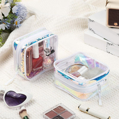 Bolsas maquillaje transparente con cremallera TSA aprobada