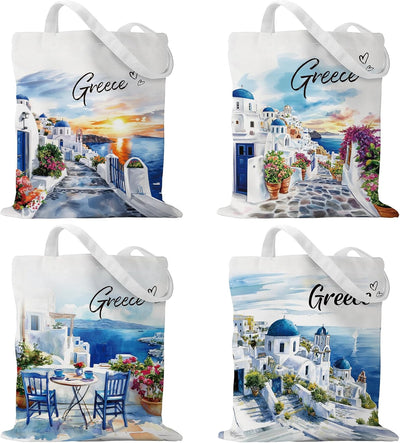 Bolsas reutilizables regalo recuerdos viaje España Grecia Italia
