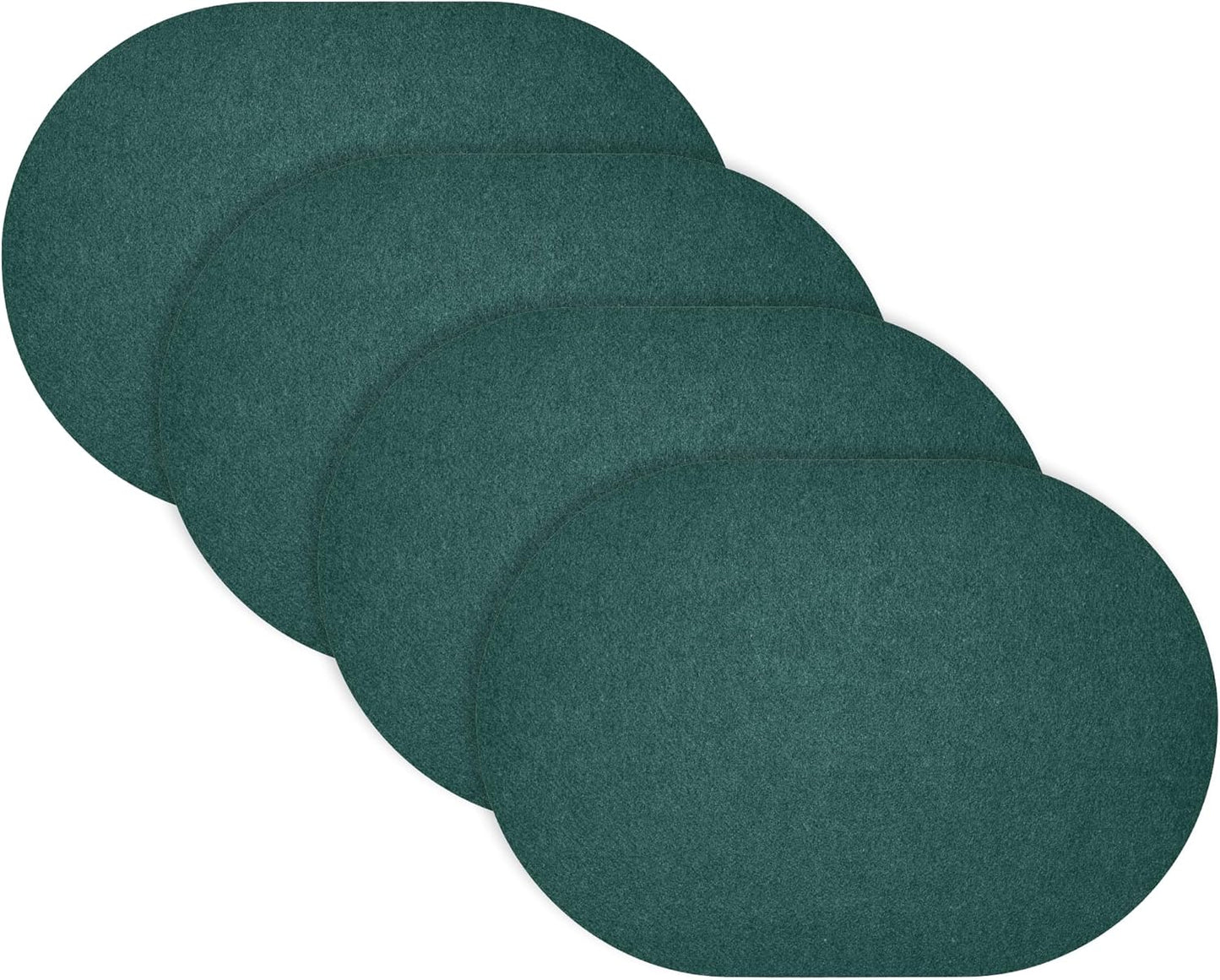 Mantel fieltro ovalado juego 4 color bosque