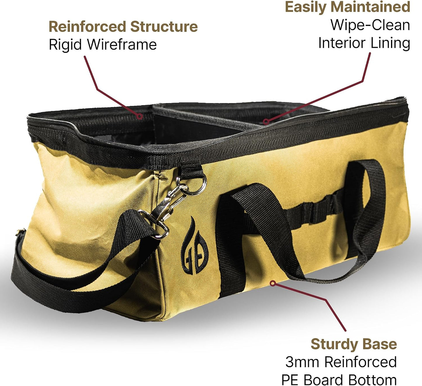 Bolsa herramientas parrilla 18pulg divisor ajustable