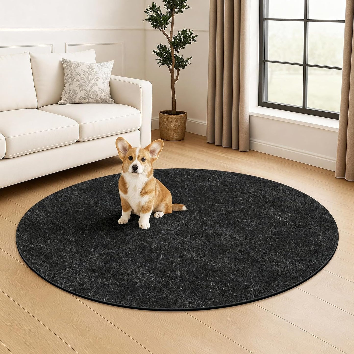 Almohadilla antideslizante fieltro impermeable suelo madera