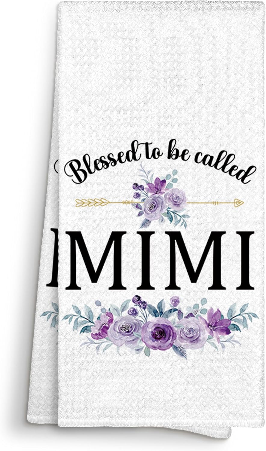 Toallas de cocina decorativas Mimi Gifts 16 x 24 pulgadas regalo dia madre