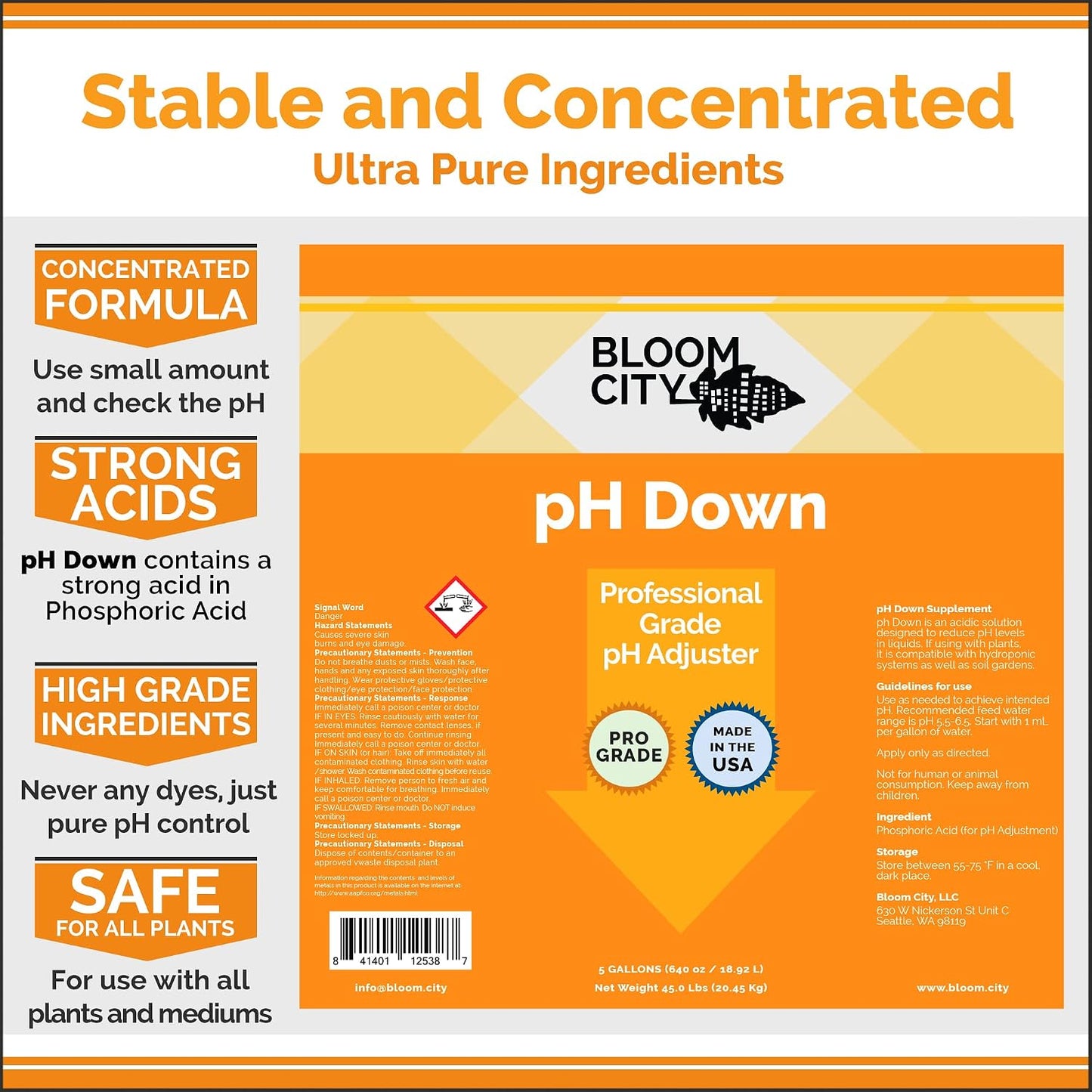 Fertilizante líquido pH Down 236 ml