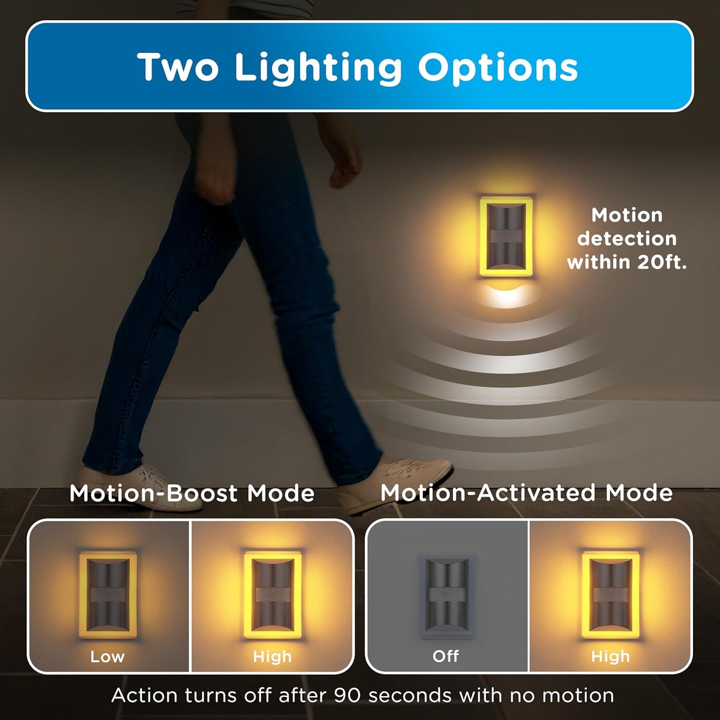 Luz Nocturna LED Sensor Movimiento Ambiente Dormitorio Bebé