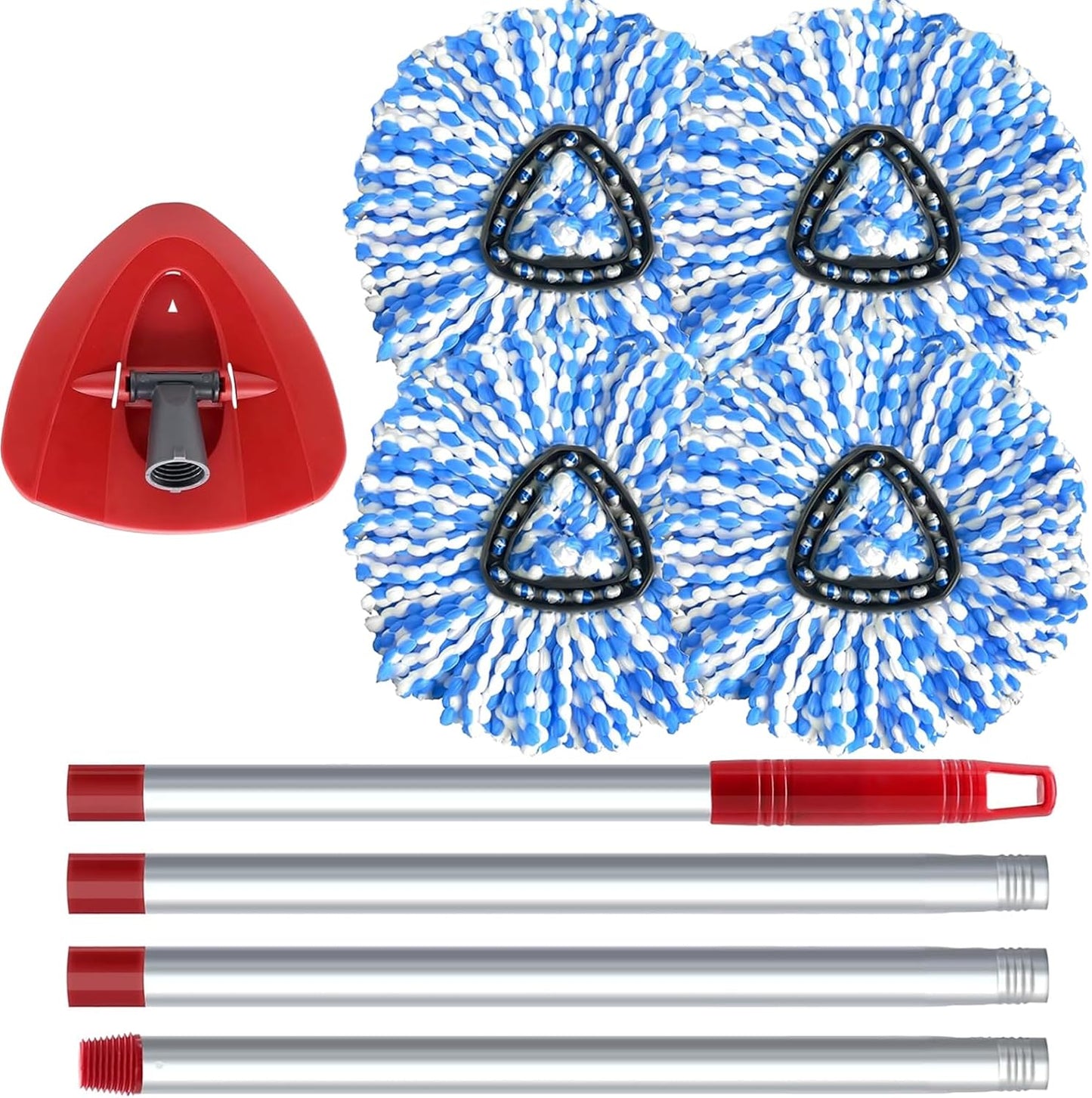 Cabezal trapeador RinseClean 2 tanques microfibra azul