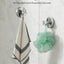 Ganchos ventosa acero inox para ducha baño 4 Uds