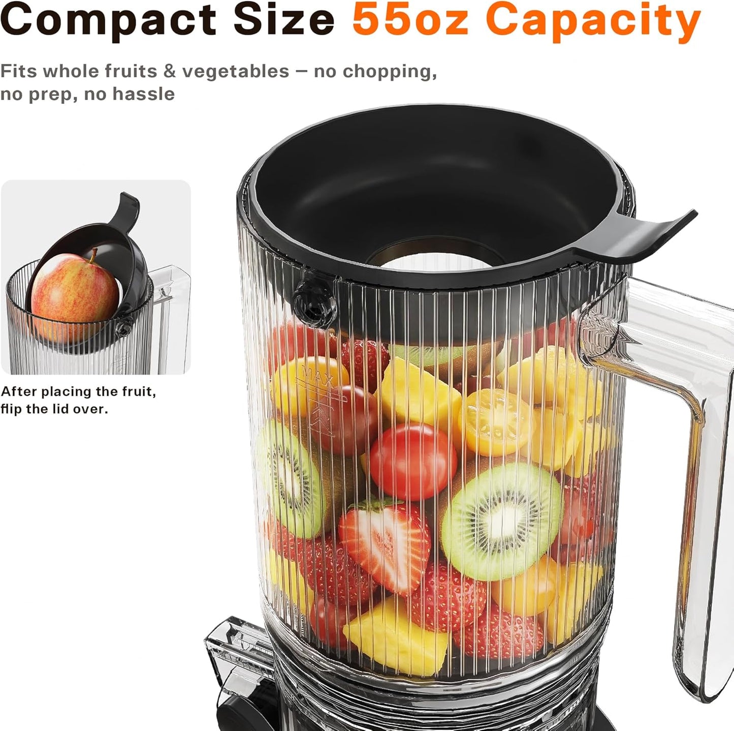 Extractor Jugos Alimenta 4.3pulg Alto Rendimiento