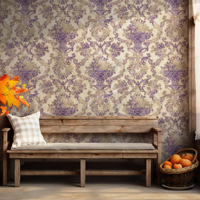 Papel tapiz floral autoadhesivo extraíble impermeable 17.3x118