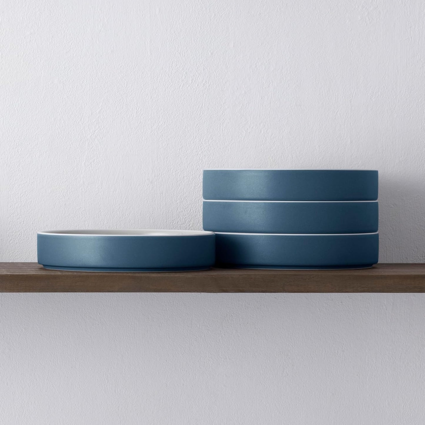 Set 4 Platos Profundos 7.5pulg 12oz Azul