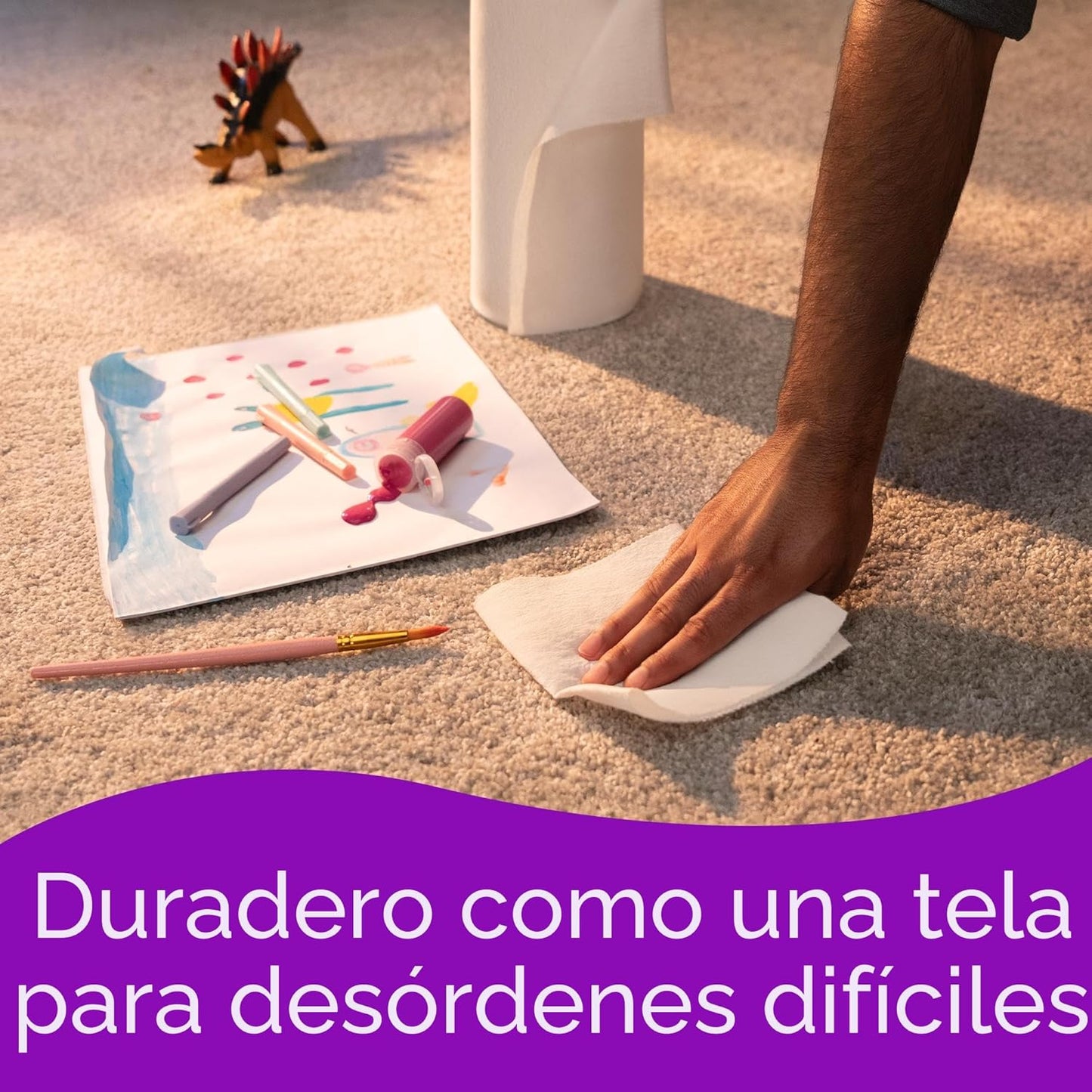 Toallas de papel de tela Viva Signature tamaño tarea 2 rollos triples familiares