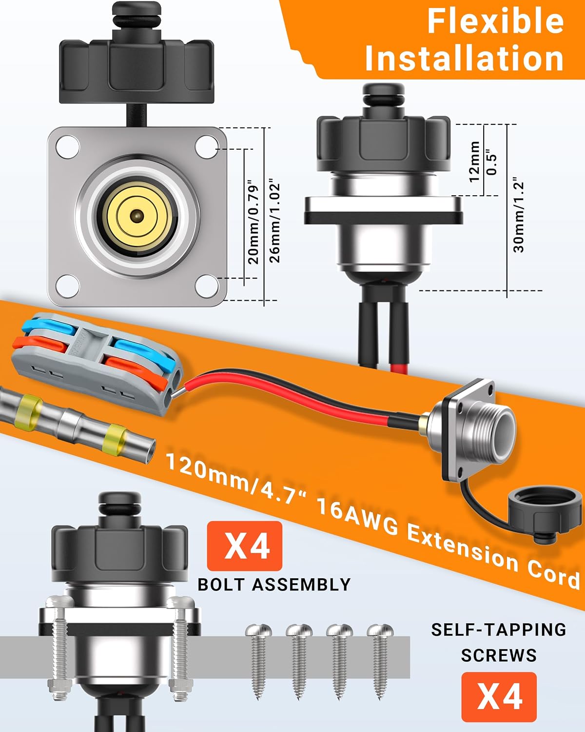 Kit pared impermeable aluminio Starlink Mini para RV y barco