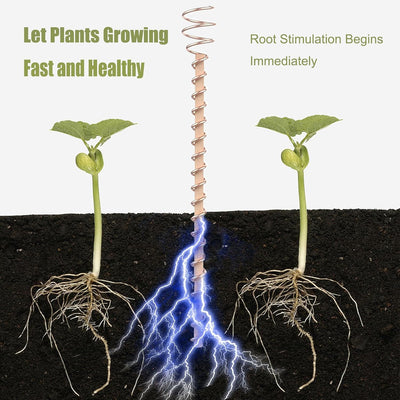 10 Estacas Electrocultivo Cobre 13.5pulg Antenas Bobina