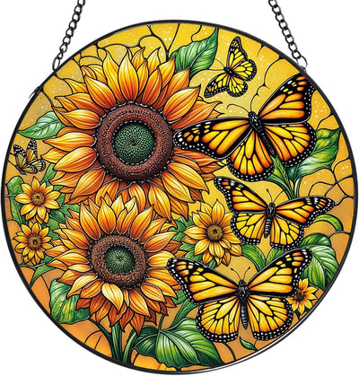 Girasol para ventana 7.87pulg adorno hogar jardín Navidad