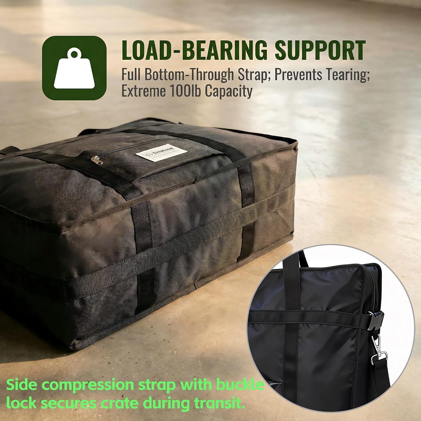 Bolsa almacenamiento jaulas perros 42pulg resistente impermeable