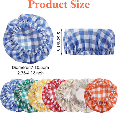 7 fundas elásticas para tarros de masón 2.75-4.13pulg 7 colores