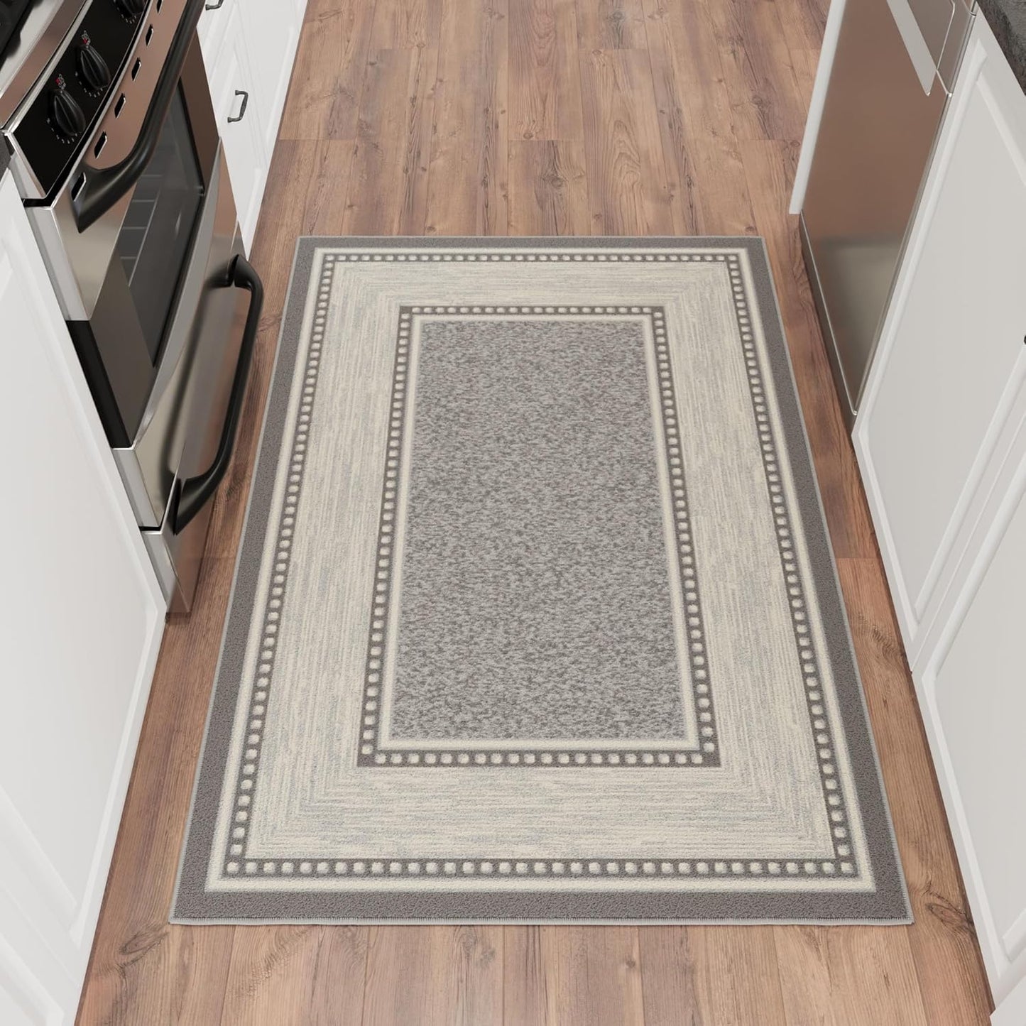 Alfombra sala dormitorio 3'3"x4'7" antideslizante duradera