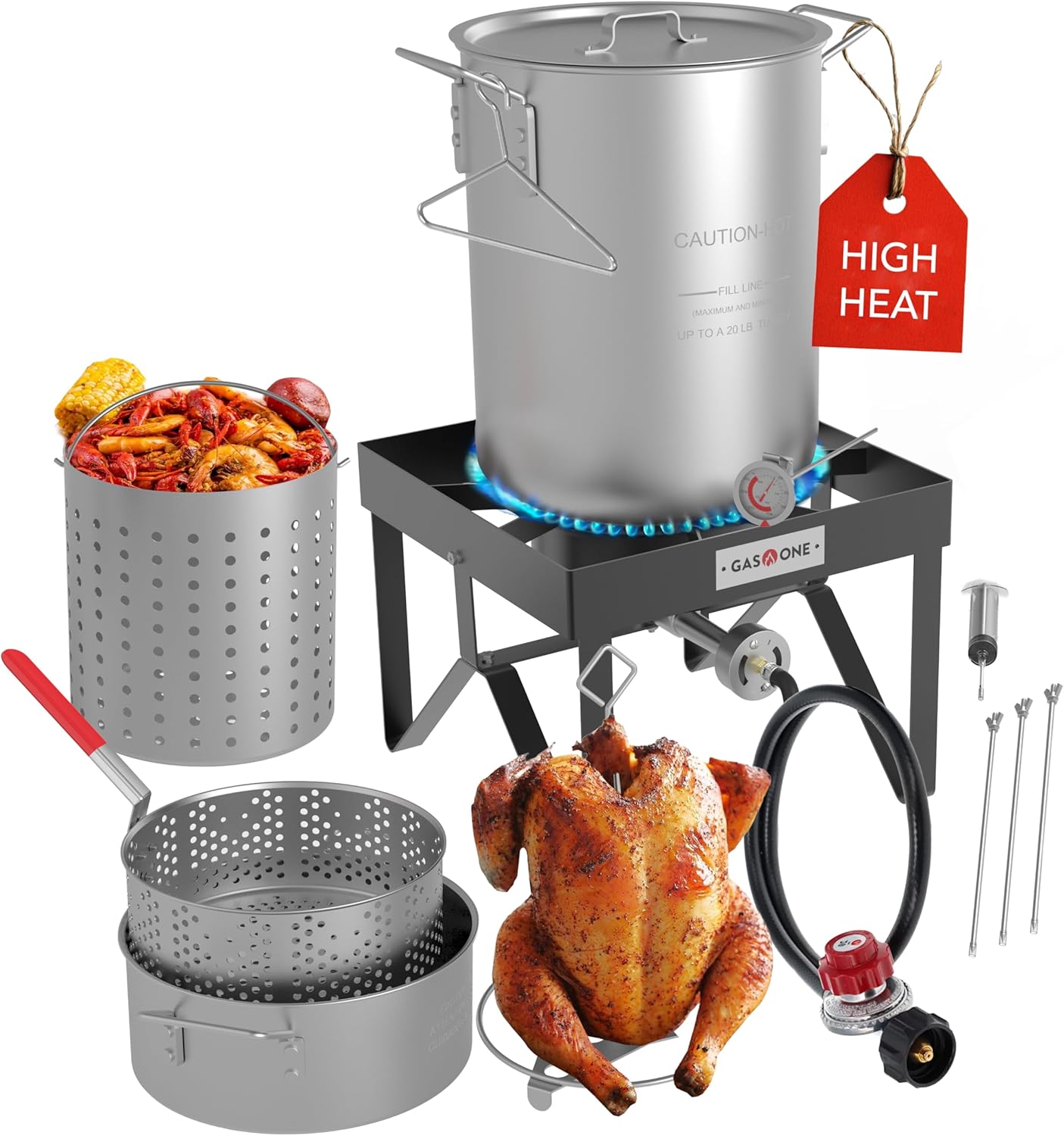 Juego Freidora Aire Libre 30QT y 10QT Propano