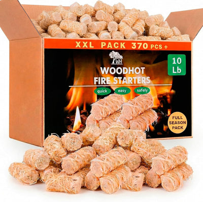 370 Pzas Arrancadores Fuego Chimenea Interior 10lb