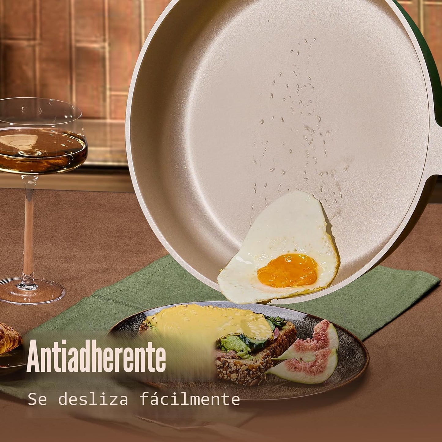 Set ollas y sartenes antiadherentes inducción 31 pzas verde