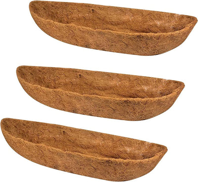 3 Pack Forro Coco 30pulg Cesta Colgante Maceta Pared