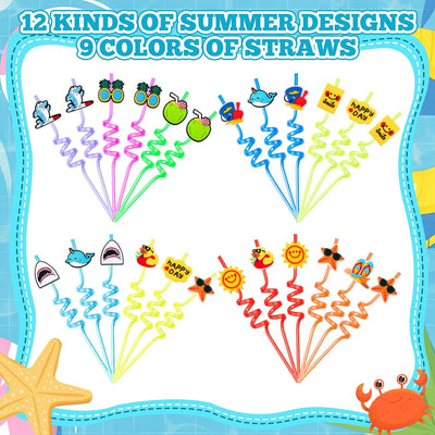 24 popotes tontos para decoración de fiesta en piscina y playa