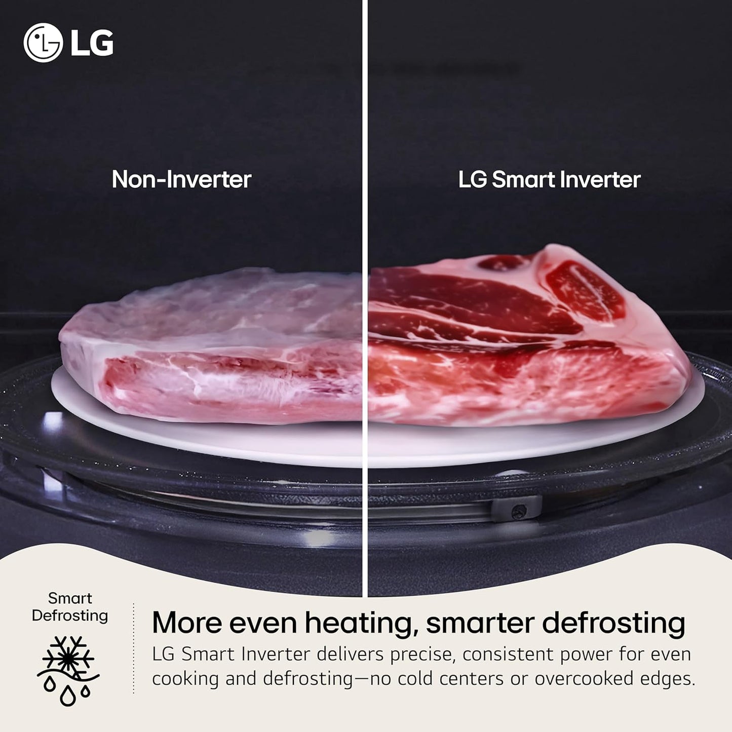 Microondas para encimera LG 900W interior EasyClean negro