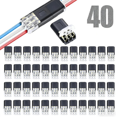 40 Conectores Cable 3 Pines para Tirillas LED RGB