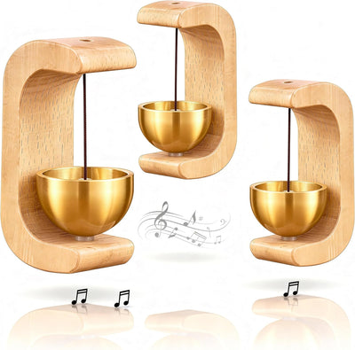 3 Carillones Magnéticos Madera Forma C Puerta