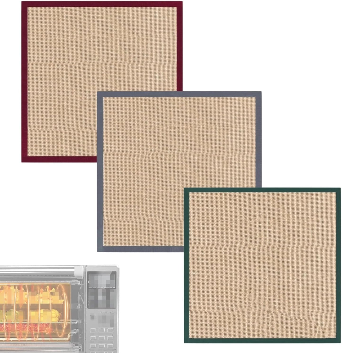 Revestimientos para freidora de aire Nuwave Bravo XL de silicona reutilizable, 3 piezas