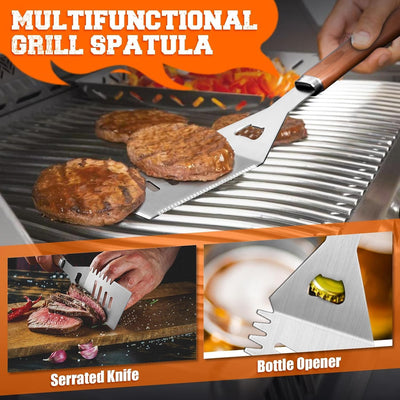 Set 31 Pzas Parrilla Acero Inox para Barbecue Camping