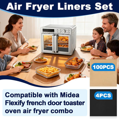 Liners para freidor de aire y matas resistentes al calor compatibles con Midea Flexify