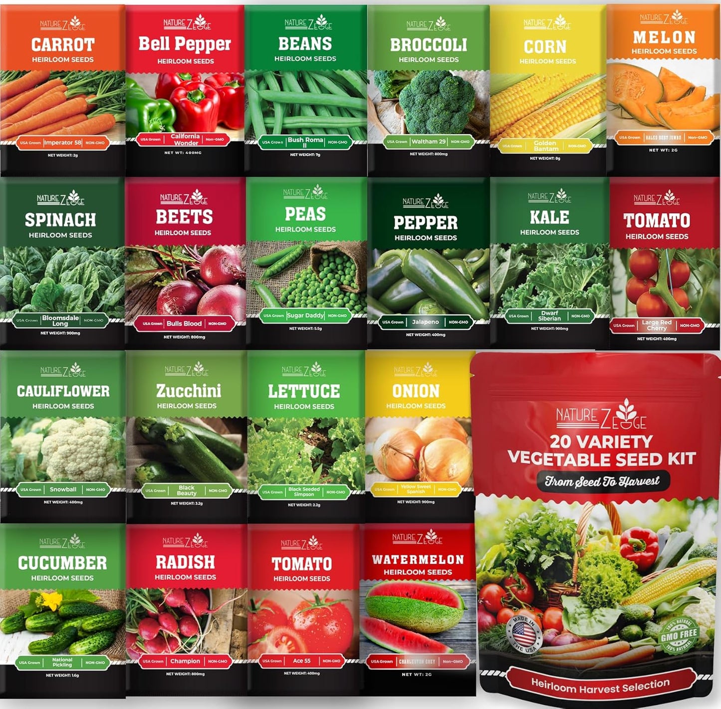 20 Variedades Semillas Melón Vegetales Jardín