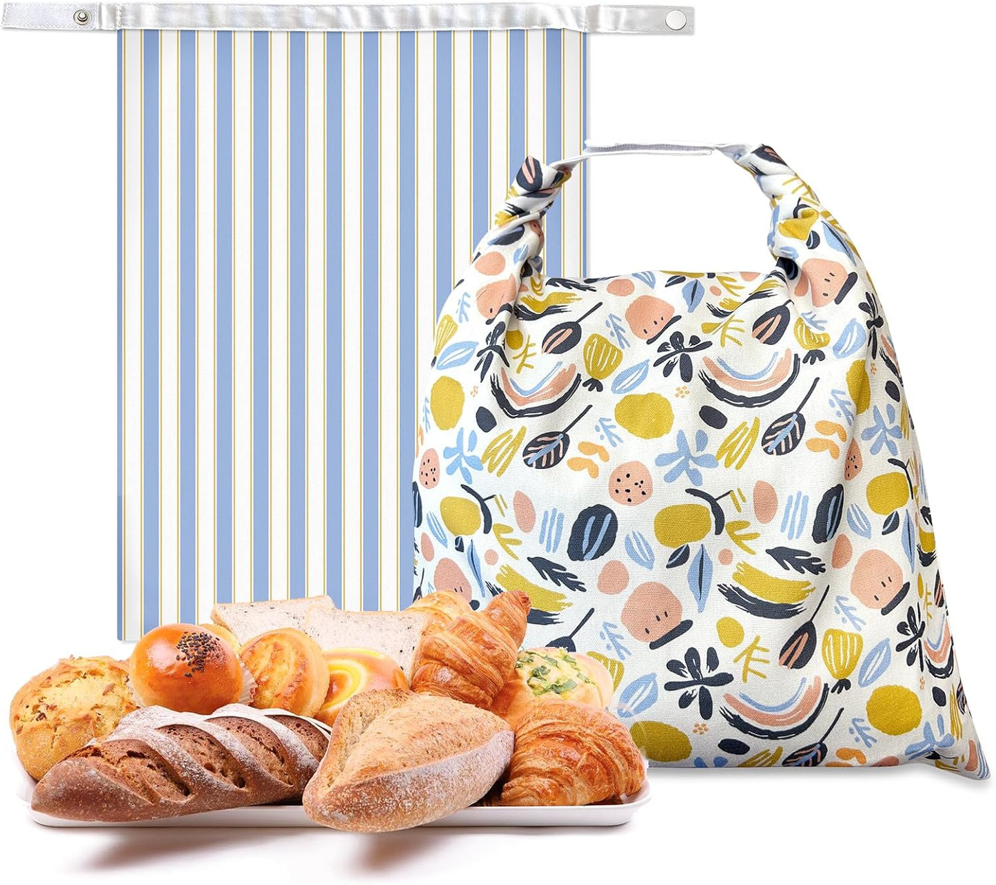 4 Pzas Bolsas Pan Reutilizables Abeja