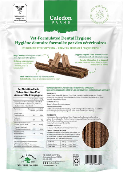 Palitos dentales triple acción sabor menta 8.3oz para perros