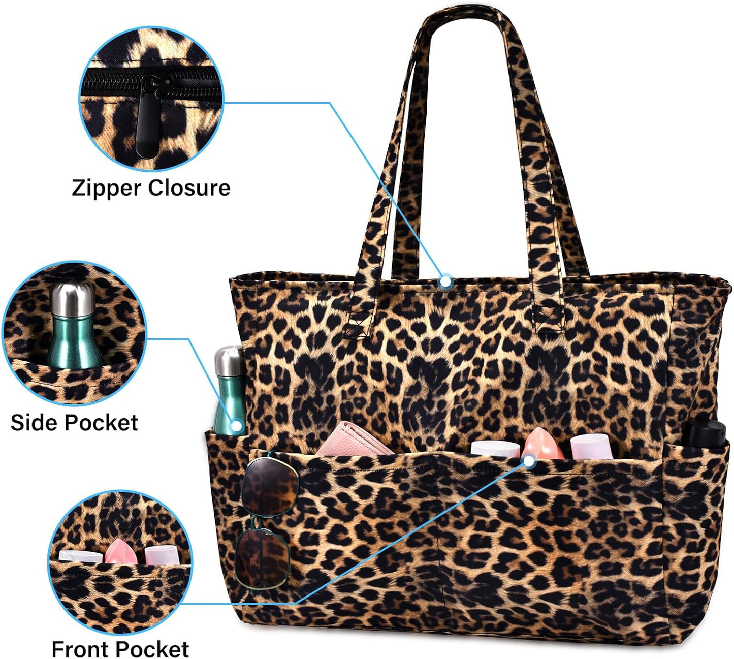 Bolsa playa mujer grande impermeable con cremallera