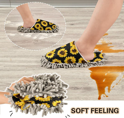 Pantuflas microfibra suave lavable para hogar y limpieza