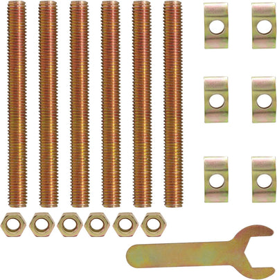 Set 6 Conectores Latón M8x80 para Cama y Muebles