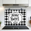 Funda estufa cuadros blanco negro 28x20pulg