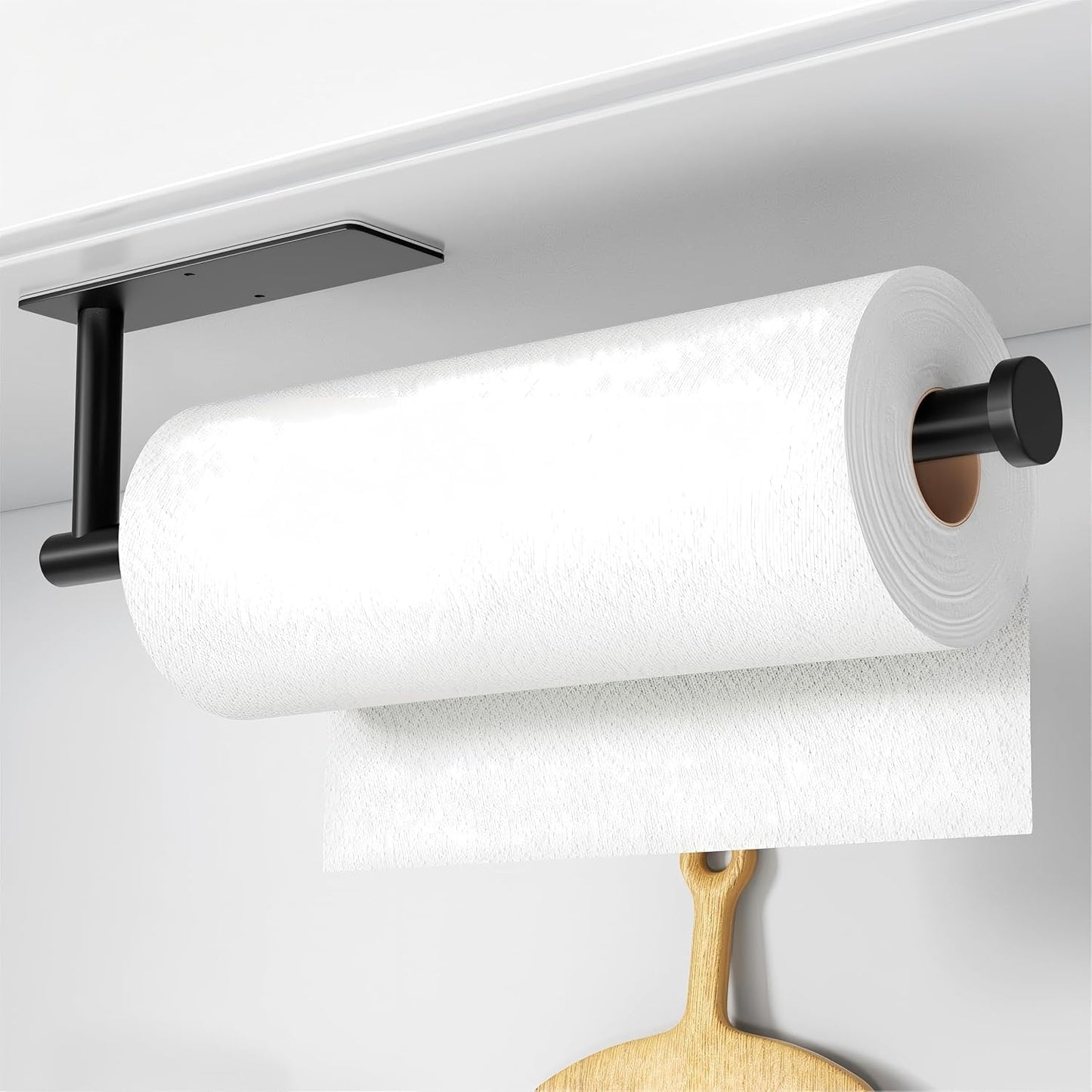 Soporte autoadhesivo toallas papel para gabinete cocina
