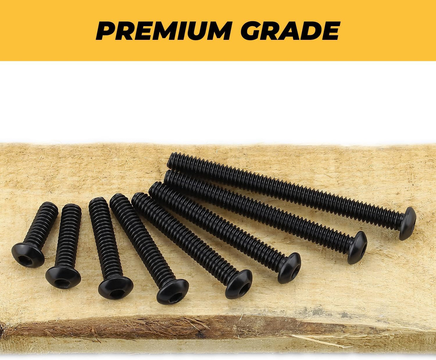 Pack 100 tornillos acero inox 304 negro con llave