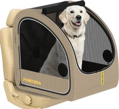Jaula perros automóvil 80lb para asiento trasero vertical