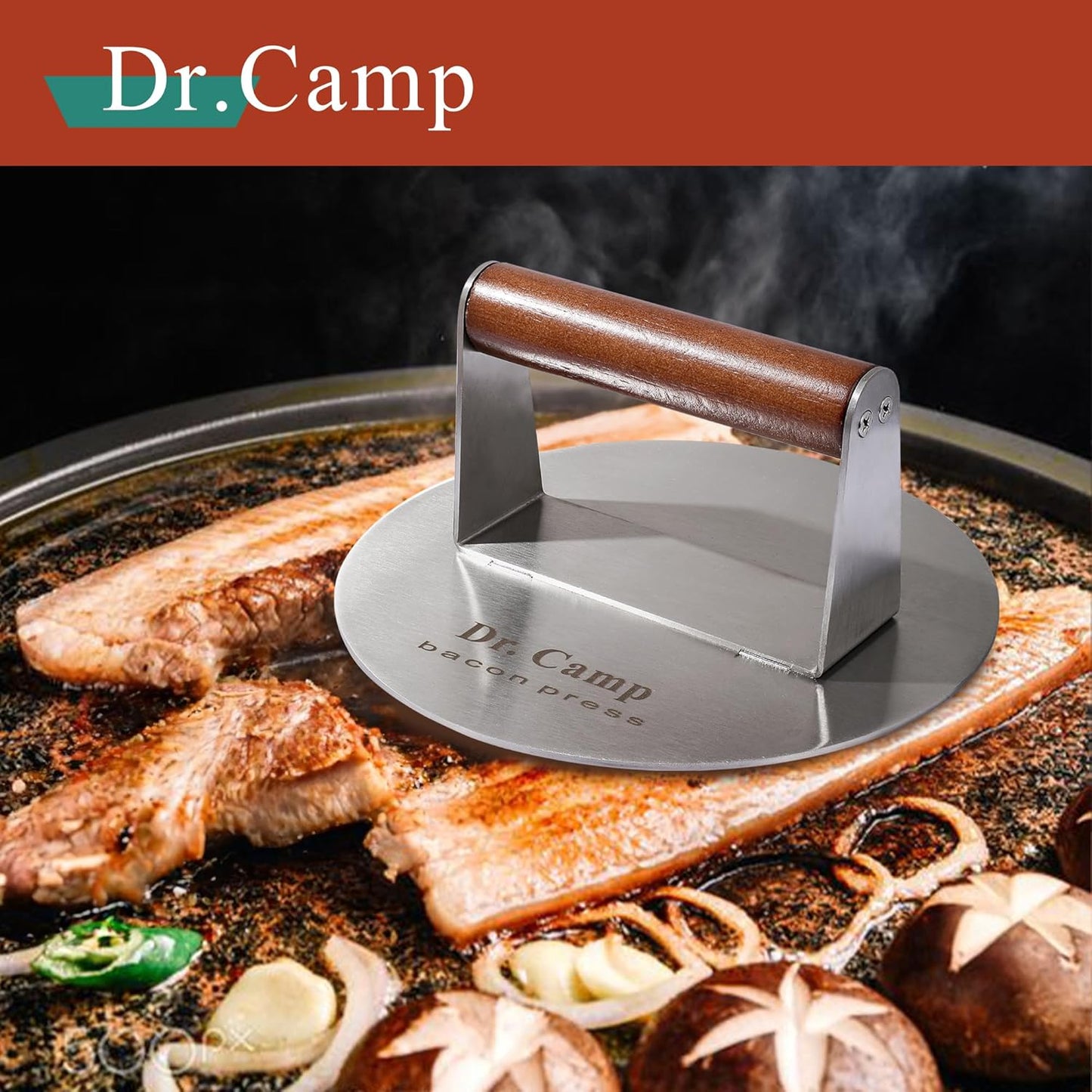 Aplastador de carne acero inox 7pulg