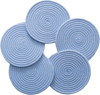 Juego de salvamanteles de algodón 7 pulgadas paquete de 5 soportes para ollas