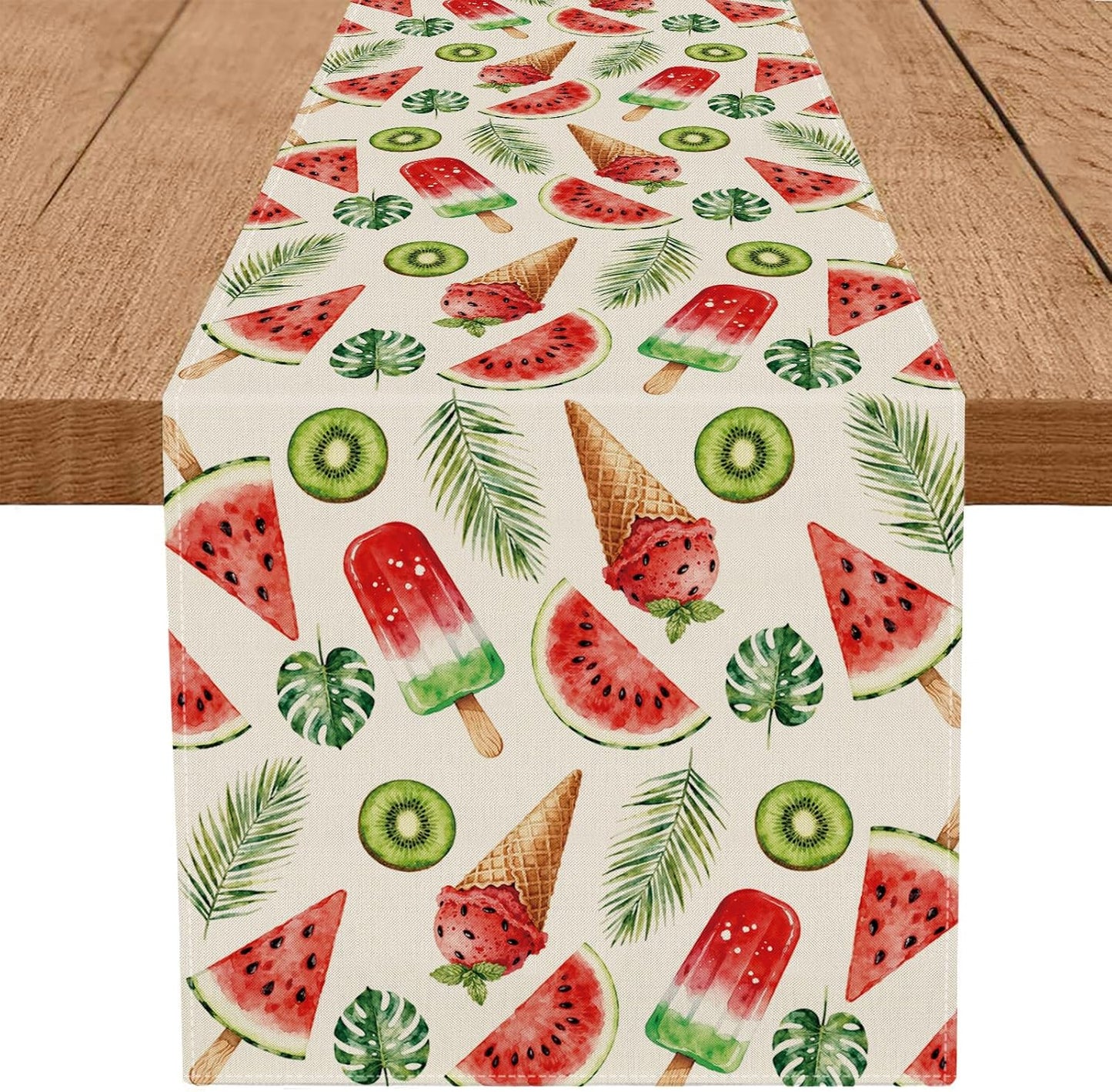 Camino mesa verano paletas sandía 13x72pulg