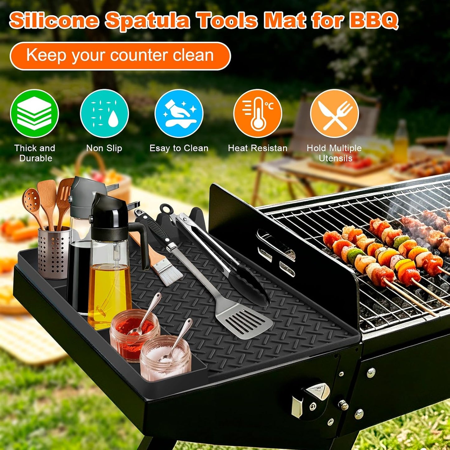 Alfombrillas silicona Blackstone antiadherentes parrilla