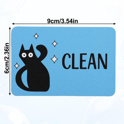 2 imanes cuadrados para lavavajillas Black Cat Clean Dirty