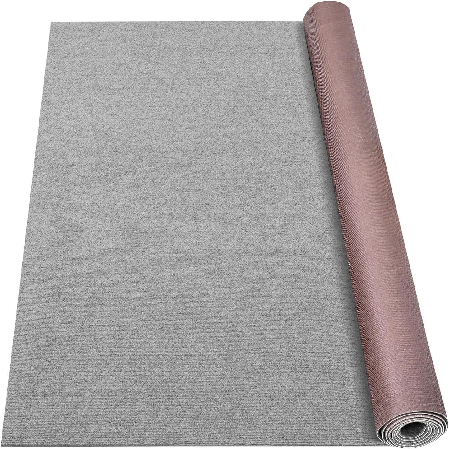 Alfombra marina gris 5x15ft antideslizante para hogar