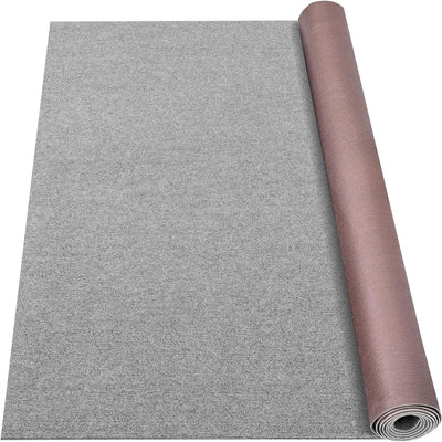 Alfombra marina gris 5x15ft antideslizante para hogar
