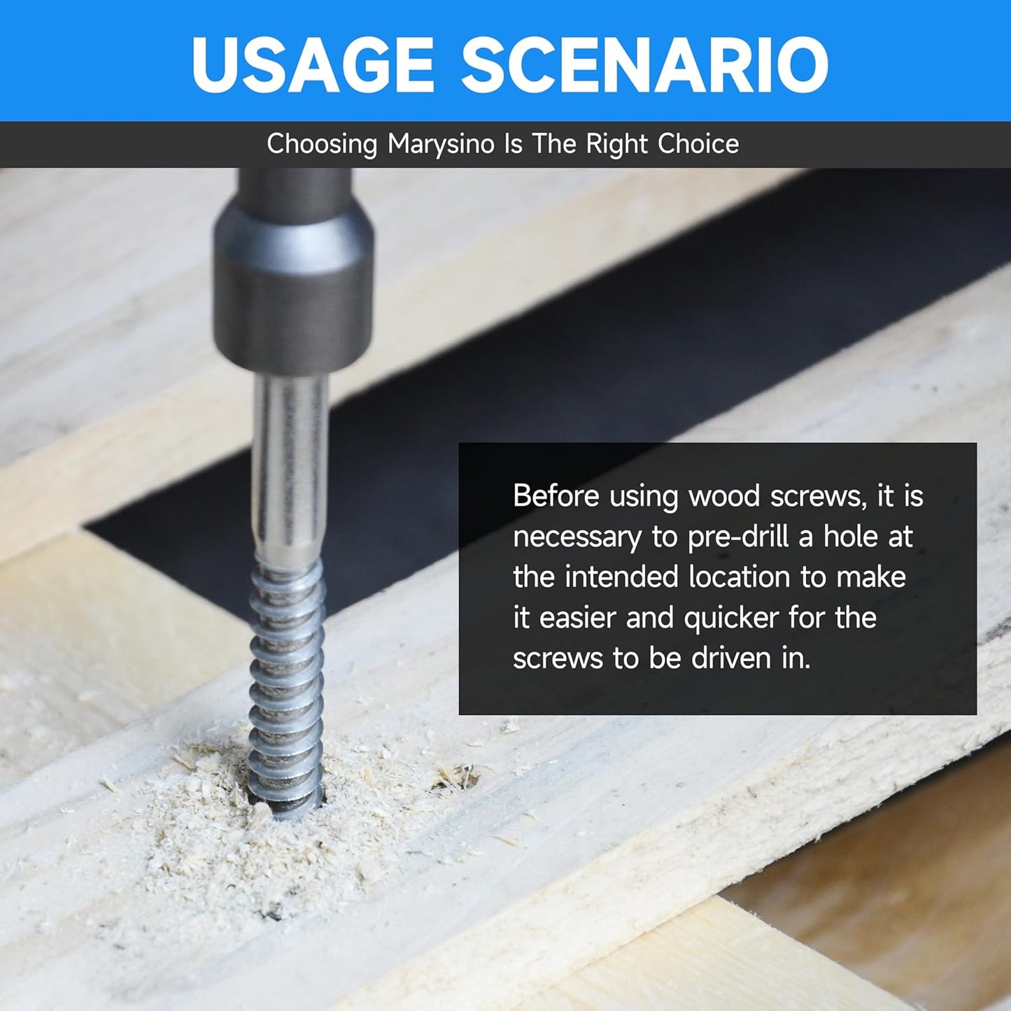 Tornillos acero inox 1/4x4 para madera con cabeza hexagonal
