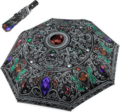 Paraguas viaje plegable automático para mujer hombre lluvia sol